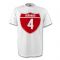 Steven Gerrard England Crest Tee (white)