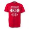 Zvonmir Boban Croatia Cro T-shirt (red)