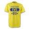 Sweden Swe T-shirt (yellow) Your Name (kids)