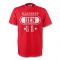 Brian Laudrup Denmark Den T-shirt (red) - Kids