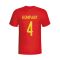 Vincent Kompany Belgium Hero T-shirt (red)