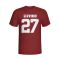 Gervinho Roma Hero T-shirt (maroon) - Kids