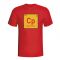 Carlos Puyol Spain Periodic Table T-shirt (red)