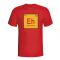 Eden Hazard Belgium Periodic Table T-shirt (red)