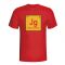 Josep Guardiola Spain Periodic Table T-shirt (red)