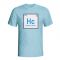 Hernan Crespo Argentina Periodic Table T-shirt (sky Blue)