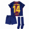 2017-2018 Barcelona Home Nike Little Boys Mini Kit (With Sponsor) (Coutinho 14)