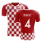 2023-2024 Croatia Flag Concept Football Shirt (Perisic 4) - Kids