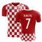 2023-2024 Croatia Flag Concept Football Shirt (Rakitic 7) - Kids