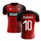 2018-2019 Newells Old Boys Fans Culture Home Concept Shirt (Maradona 10) - Kids (Long Sleeve)