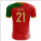 2023-2024 Portugal Flag Home Concept Football Shirt (Cedric 21) - Kids