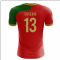 2025-2026 Portugal Flag Home Concept Football Shirt (Eusebio 13) - Kids
