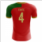 2025-2026 Portugal Flag Home Concept Football Shirt (Fonte 4) - Kids