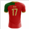 2025-2026 Portugal Flag Home Concept Football Shirt (Nani 17) - Kids