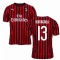 2019-2020 AC Milan Puma Home Football Shirt (ROMAGNOLI 13)