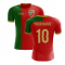 2025-2026 Portugal Flag Home Concept Football Shirt (Your Name) -Kids