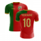 2023-2024 Portugal Flag Home Concept Football Shirt (Your Name) -Kids