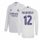2020-2021 Real Madrid Long Sleeve Home Shirt (MARCELO 12)