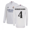 2020-2021 Real Madrid Long Sleeve Home Shirt (SERGIO RAMOS 4)