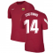 2021-2022 Barcelona Elite Training Shirt (Red) (COUTINHO 14)