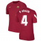 2021-2022 Barcelona Elite Training Shirt (Red) (R ARAUJO 4)
