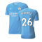 2021-2022 Man City Authentic Home Shirt (MAHREZ 26)