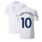 2021-2022 Man City Pre Match Jersey (White) - Kids (KUN AGUERO 10)