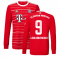 2022-2023 Bayern Munich Long Sleeve Home Shirt (LEWANDOWSKI 9)