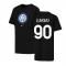 2022-2023 Inter Milan Crest Tee (Black) (LUKAKU 90)