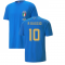 2022-2023 Italy Player Casuals Tee (Blue) (R BAGGIO 10)