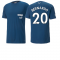 2022-2023 Man City Casuals Tee (Blue) (BERNARDO 20)