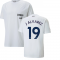 2022-2023 Man City Casuals Tee (White) (J ALVAREZ 19)