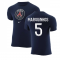 2022-2023 PSG Crest Tee (Navy) (MARQUINHOS 5)