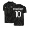 2022-2023 PSG Pre-Match Training Shirt (Black) - Kids (RONALDINHO 10)