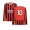 2024-2025 AC Milan Home Long Sleeve Shirt (Your Name)