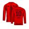2024-2025 Bayern Munich Long Sleeve Home Shirt (Kids) (Sane 10)