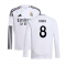 2024-2025 Real Madrid Long Sleeve Home Shirt (Kids) (Kaka 8)