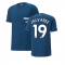 2022-2023 Man City Casuals Tee (Blue) (BERNARDO 20)