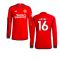 2023-2024 Man Utd Authentic Long Sleeve Home Shirt (Keane 16)