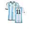 Argentina 2022 World Cup Winners Home Shirt (DI MARIA 11)