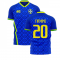 Brazil 2021-2022 Away Concept Football Kit (Fans Culture) (FIRMINO 20)