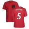 Man Utd 2021-2022 STR Graphic Tee (Red) (MAGUIRE 5)