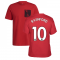 Man Utd 2021-2022 STR Graphic Tee (Red) (RASHFORD 10)