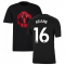 Man Utd 2021-2022 Tee (Black) (KEANE 16)