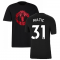 Man Utd 2021-2022 Tee (Black) (MATIC 31)