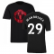 Man Utd 2021-2022 Tee (Black) (WAN BISSAKA 29)