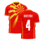 North Macedonia 2023-2024 Home Concept Shirt (Libero) (RISTEVSKI 4)