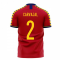 Spain 2023-2024 Home Concept Football Kit (Libero) (CARVAJAL 2)