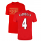 The Invincibles 49 Unbeaten T-Shirt (Red) (FABREGAS 4)