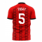 Turkey 2023-2024 Home Concept Football Kit (Libero) (TUGAY 5)